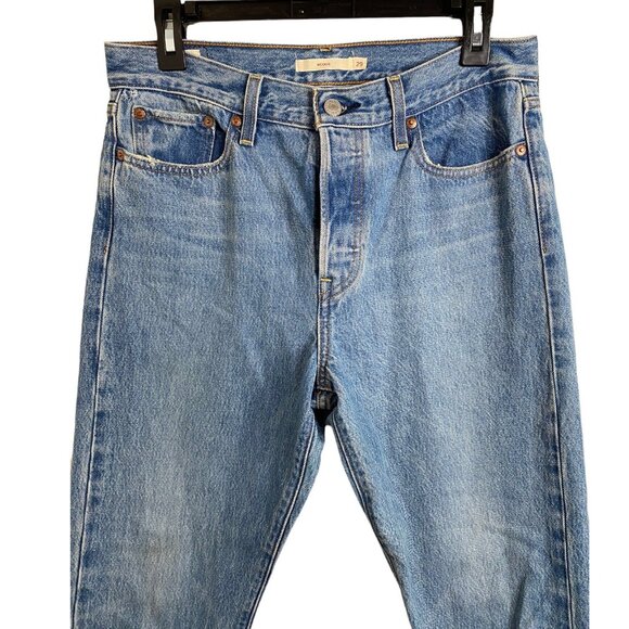 Levi’s premium women’s wedgie hidden button fly tapered‎ jeans 29 - Picture 6 of 8